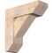 Ekena Millwork Traditional Slat Smooth Bracket w/ Offset Brace, Douglas Fir, 7 1/2"W x 22"D x 22"H BKT0806X22X22TRA06SDF - alternate 1